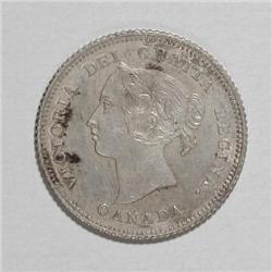 Canada Victoria 5 Cents 1882H, KM2, a mint state