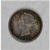 Image 3 : Canada Victoria 10 Cents 1870 Wide 0, KM3,