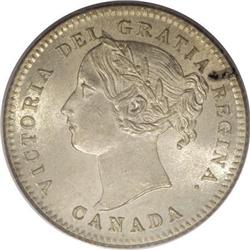Canada Victoria 10 Cents 1871H, KM3, MS63 PCGS,