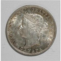 Canada Victoria 25 Cents 1901, KM5, choice