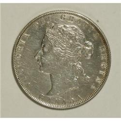 Canada Victoria 50 Cents 1870 LCW, KM6, sharp