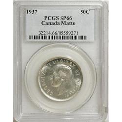 Canada George VI 50 Cents 1937 Matte, KM36,