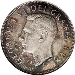 Canada George VI 50 Cents 1949, KM45, MS65 NGC,