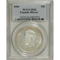 Canada George VI Dollar 1939, KM38, Specimen