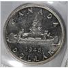 Image 4 : Canada George VI Dollar 1948, KM46, MS63 ICCS,