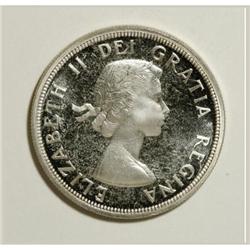 Canada Elizabeth II Dollar 1954, KM54, choice