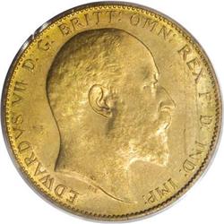 Canada Edward VII gold Sovereign 1910C, KM14,