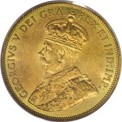 Canada George V gold 10 Dollars 1912, Km27, MS63