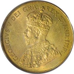 Canada George V gold 10 Dollars 1913, KM27, MS62