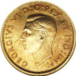 Canada George VI Pattern 10 Cents 1937, KM-TS7,