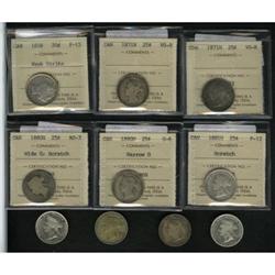 Canada Victoria 20 & 25 Cents Selection, KM4 20