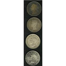 Canada Victoria & George VI 50 Cents Foursome,