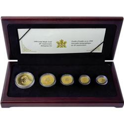 Canada Elizabeth II gold Maple Leaf Set 1999,