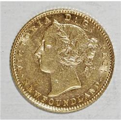 Canada Newfoundland Victoria gold 2 Dollars