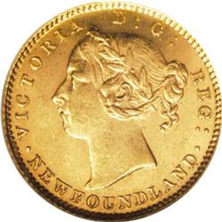 Canada Newfoundland Victoria gold 2 Dollars