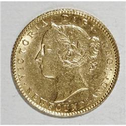 Canada Newfoundland Victoria gold 2 Dollars