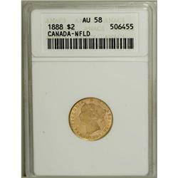 Canada Newfoundland Victoria gold 2 Dollars