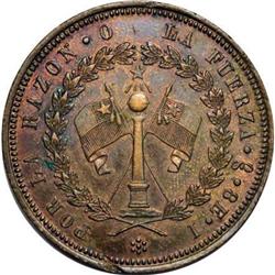 Chile Republic copper Pattern 8 Escudos ND,