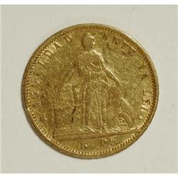 Chile Republic gold 5 Pesos - Pair, KM130 1857,