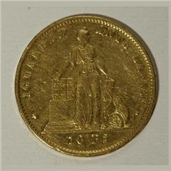 Chile Republic gold 10 Pesos 1868, KM145,