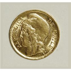 Chile Republic gold Type Trio, KM153 5 Pesos