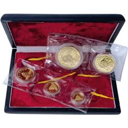 China People’s Republic Gold Panda Five Piece