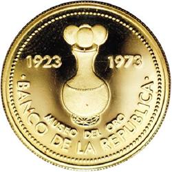 Colombia Republic gold 1500 Pesos 1973, KM255,