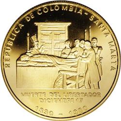 Colombia Republic gold 30000 Pesos 1980, KM269,