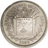 Image 1 : Costa Rica Republic Pattern 1/4 Peso 1850-JB,