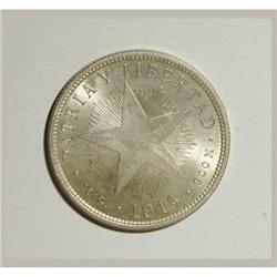 Cuba Republic 40 Centavos 1915, KM14, nice UNC,