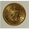 Image 2 : Cuba Republic gold 5 Pesos - Two Dates, KM19