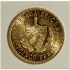 Image 4 : Cuba Republic gold 5 Pesos - Two Dates, KM19