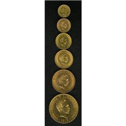Cuba: First Republic, Six Piece Gold Type Set, i