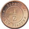 Image 2 : Cyprus Victoria 1/2 Piastre 1887, KM2, MS64 RED
