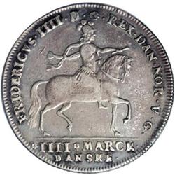 Denmark: Frederik IIII Krone/4 Mark 1711, KM503,