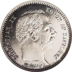 Christian IX Silver Pattern Krone 1875-CS,