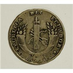 Ecuador Republic Silver Trio, KM33 2 Reales