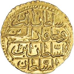 Egypt Abdul Hamid I gold Zeri Mahbub AH1187 Year