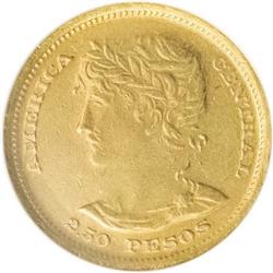 El Salvador Republic gold 2 1/2 Pesos 1892,