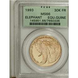 Equatorial Guinea Republic gold 30,000 Francos
