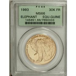 Equatorial Guinea Republic gold 30,000 Francos