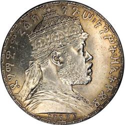 Ethiopia Menelik II Talari (Birr) EE1892, KM19,