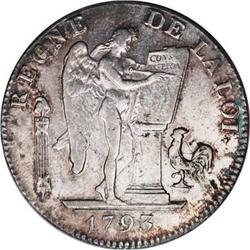 France Republic 6 Livres 1793A L'An II, KM624,