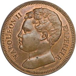 France Napoleon II Pretender Copper 5 Francs