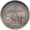 Image 2 : France Republic Silver Pattern Franc 1898,