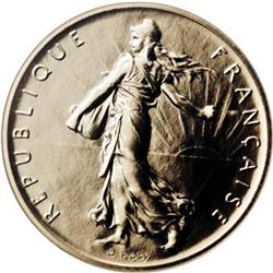 France Republic gold Piefort Franc 1976,