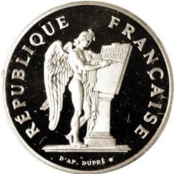 France France platinum 100 France 1989, KM970c,