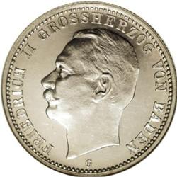 German States Baden. Friedrich II 2 Mark