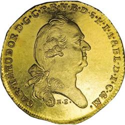 Germany Bavaria. Karl Theodor gold Ducat 1780,