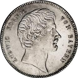 Germany Bavaria. Ludwig Taler 1826, KM373, fully
